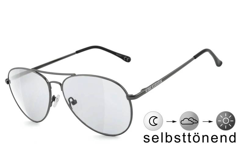 KingKerosin Sonnenbrille KK241 schnell selbsttönende Gläser von KingKerosin