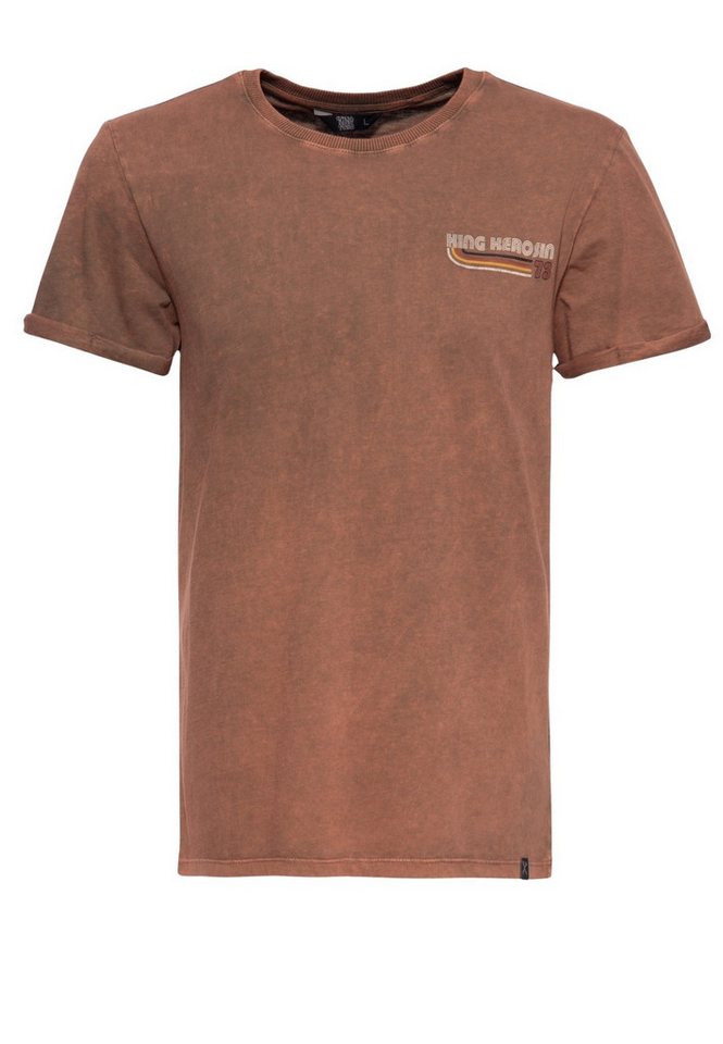 KingKerosin Print-Shirt Chopper until death (1-tlg) Acid Wash mit Backprint von KingKerosin