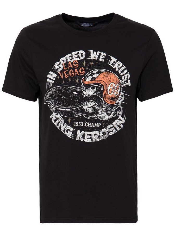 KingKerosin T-Shirt In Speed we trust mit Front Print In Speed we trust"" von KingKerosin