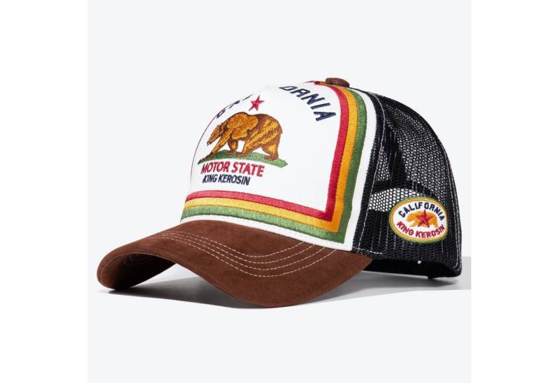 KingKerosin Trucker Cap California (1-St) mit farbigen Streifen von KingKerosin