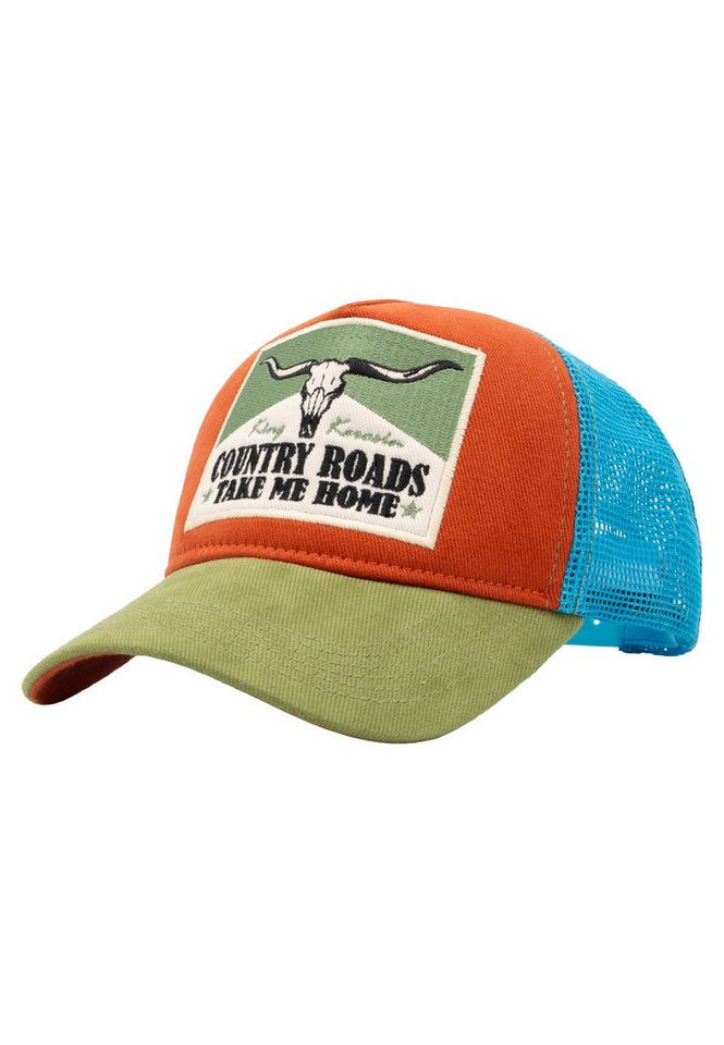 KingKerosin Trucker Cap Country Roads (1-St) mit großem Stickpatch von KingKerosin