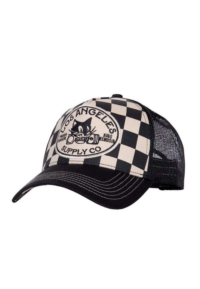 KingKerosin Trucker Cap Los Angeles Supply Co (1-St) Checkered Design von KingKerosin