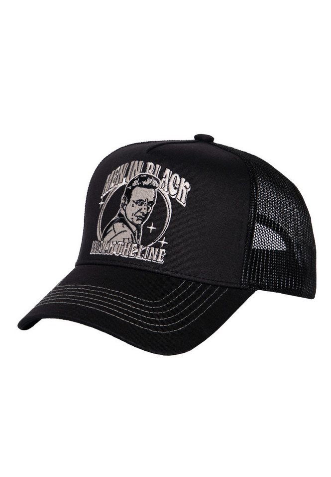 KingKerosin Trucker Cap Man in Black (1-St) mit Stickerei vorne von KingKerosin