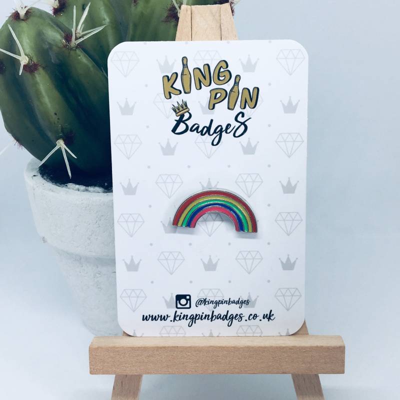 Regenbogen | Mini Emaille Pin Badge | Lgbtqi+ Logo Nhs Abzeichen Soft Enamel Pflanzengeschenke Letterbox Geschenk Mix & Match 3Für2 von KingPinBadges