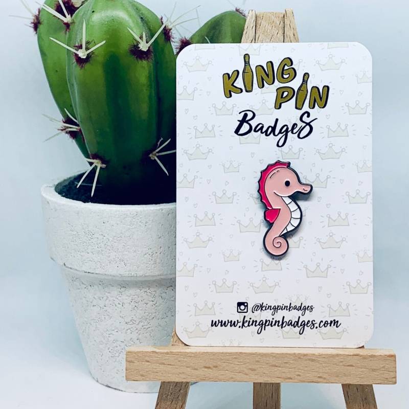 Seepferdchen Emaille Pin | Hippocampus Soft Enamel Tiere Und Fisch Geschenke Letterbox Geschenk Mix & Match 3Für2 von KingPinBadges