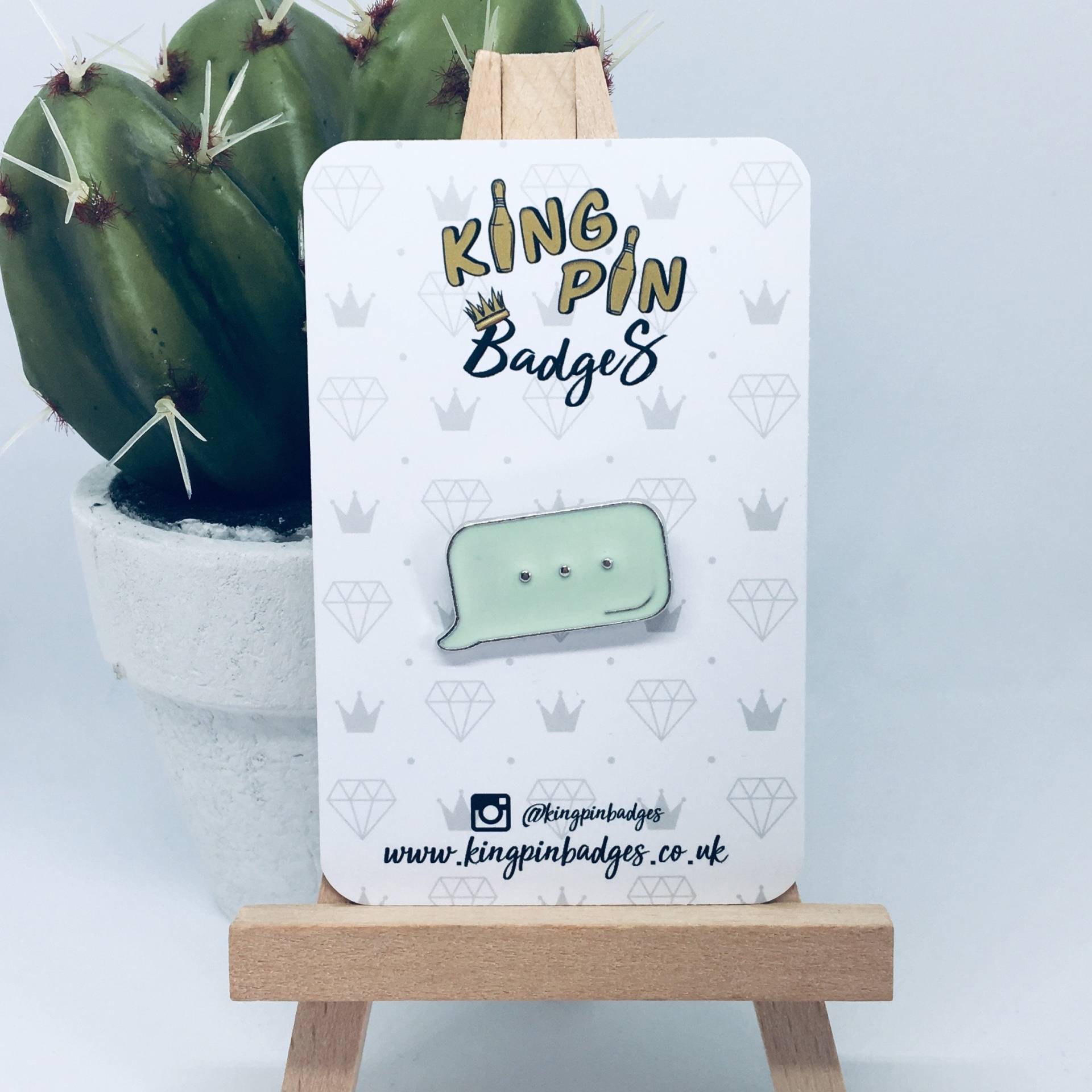 Text Nachricht Emaille Pin Abzeichen | Imessagepin Sprechblase Soft Enamel Letterbox Geschenk von KingPinBadges