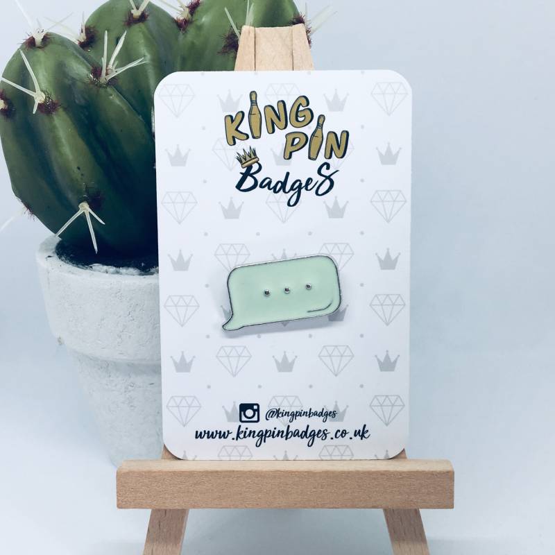 Text Nachricht Emaille Pin Abzeichen | Imessagepin Sprechblase Soft Enamel Letterbox Geschenk von KingPinBadges
