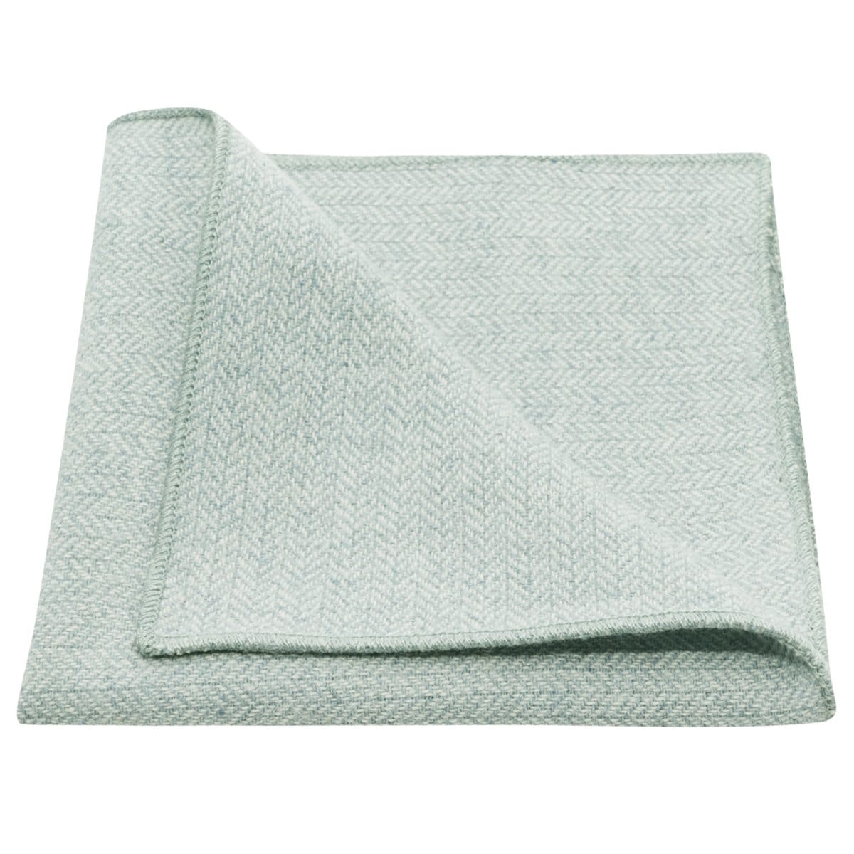 Mintgrüne Fischgrat Tasche Quadrat/Taschentuch von KingandPriory
