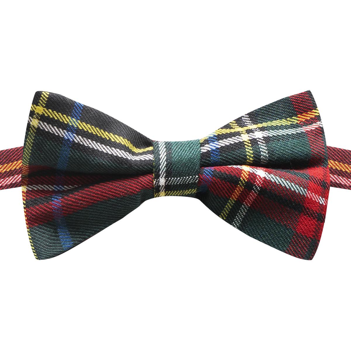 Traditionelle Dunkelgrün-Schwarze Tartan Fliege von KingandPriory