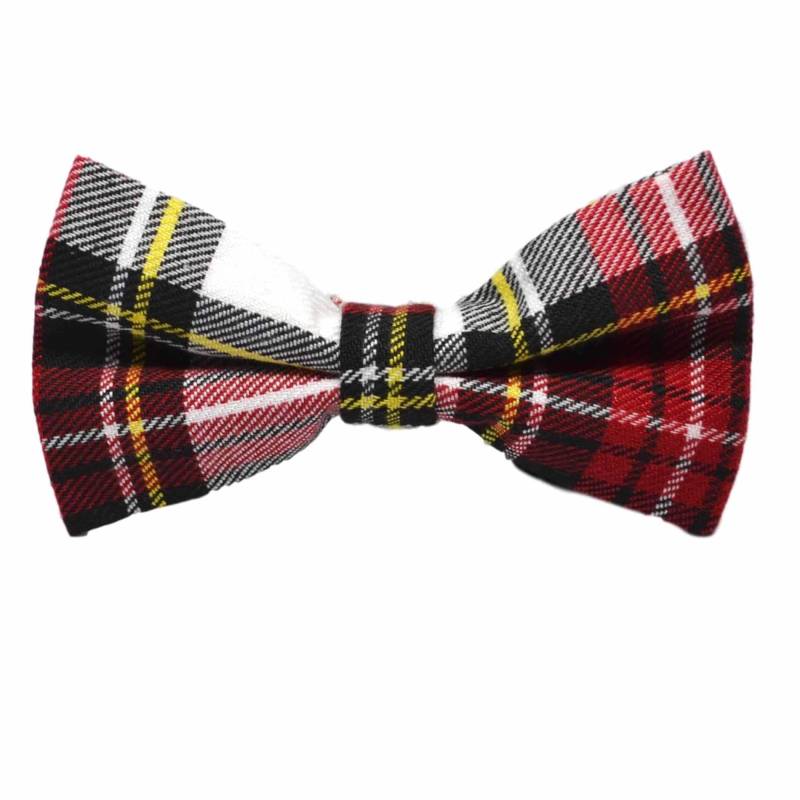Traditionelle Weiß & Rote Tartan Fliege Traditionelle Weiß & Rote Tartan Fliege von KingandPriory