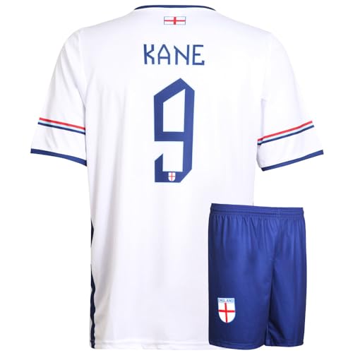 England Trikot Set Kane - Kinder und Erwachsene - Jungen - Fußball Trikot - Fussball Geschenke - Sport t Shirt - Sportbekleidung - Größe 164 von Kingdo