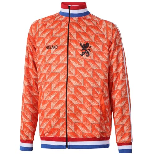 Euro 88 Trainingsjacke 1988 - Orange - Kinder und Erwachsene - Jungen - Fußball Trikot - Fussball Geschenke - Sport t Shirt - Sportbekleidung - Größe M von Kingdo