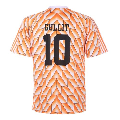 Euro 88 Trikot Gullit 1988 - Orange - Niederlande - Kinder und Erwachsene - Jungen - Fußball Trikot - Fussball Geschenke - Sport t Shirt - Sportbekleidung - Größe XXXL von Kingdo