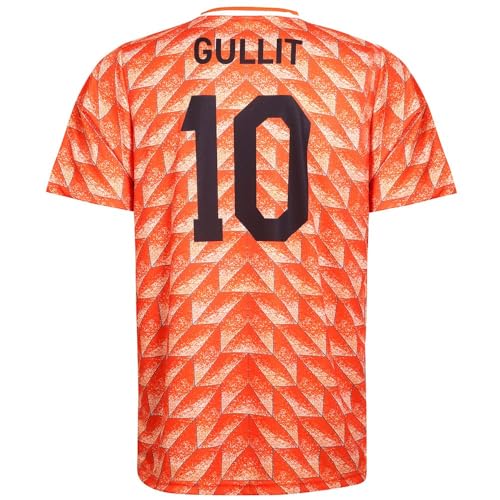 Euro 88 Trikot Gullit - Niederlande - Orange - Kinder und Erwachsene - Jungen - Fußball Trikot - Fussball Geschenke - Sport t Shirt - Sportbekleidung - Größe M von Kingdo