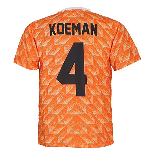 Euro 88 Trikot Koeman - Orange - Niederlande - Kinder und Erwachsene - Jungen - Fußball Trikot - Fussball Geschenke - Sport t Shirt - Sportbekleidung - Größe XXL von Kingdo