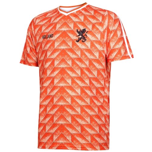 Euro 88 Trikot - Niederlande - Orange - Kinder und Erwachsene - Jungen - Fußball Trikot - Fussball Geschenke - Sport t Shirt - Sportbekleidung - Größe 140 von Kingdo