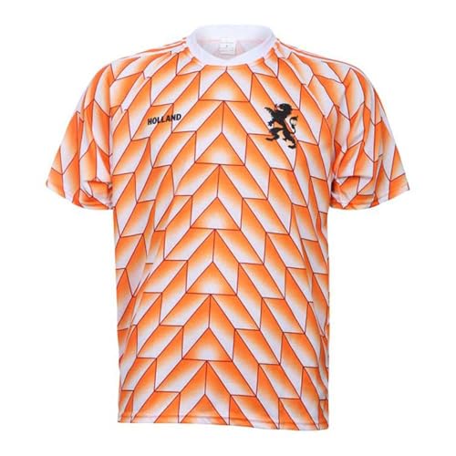 Euro 88 Trikot - Orange - Niederlande - Kinder und Erwachsene - 1988 - Jungen - Fußball Trikot - Fussball Geschenke - Sport t Shirt - Sportbekleidung - Größe 128 von Kingdo