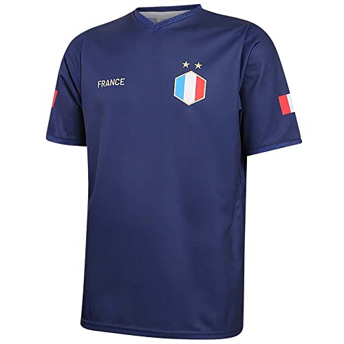 Frankreich Trikot Heim - 2022-2024 - Kinder und Erwachsene - Jungen - Fußball Trikot - Fussball Geschenke - Sport t Shirt - Sportbekleidung - Größe S von Kingdo