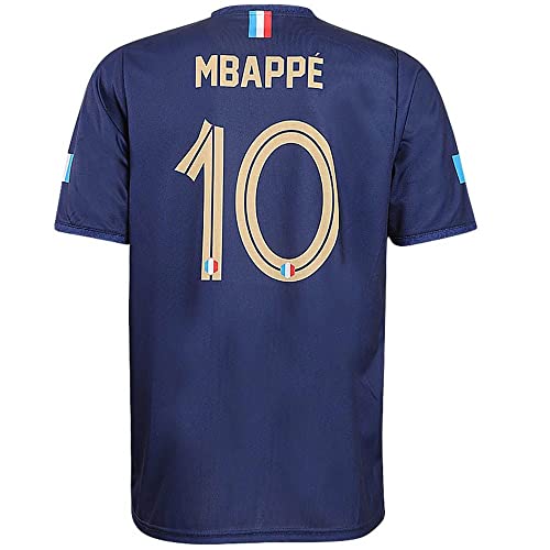 Frankreich Trikot Mbappe Heim 2022-2024 - Kinder und Erwachsene - Jungen - Fußball Trikot - Fussball Geschenke - Sport t Shirt - Sportbekleidung - Größe 152 von Kingdo