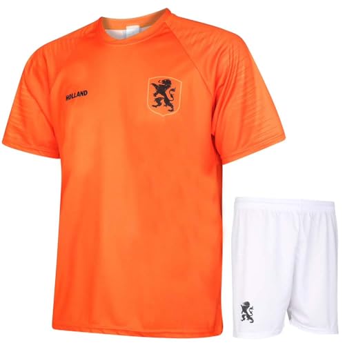 Niederländische Nationalmannschaft Fußball Trikot Set Heim - WM 2026 - Orange - Kinder und Erwachsene - Jungen - Sportsachen - Geschenk - Sport t Shirt - Sportbekleidung - Größe 104 von Kingdo