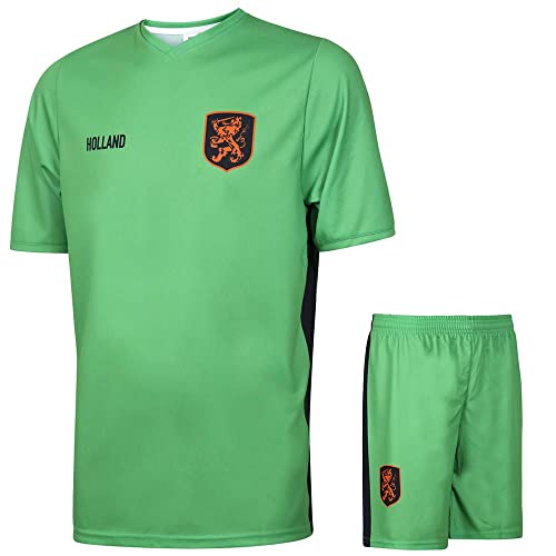 Niederländisches Elftal Torwarttrikot Grün - Kinder und Erwachsene - Jungen - Sportsachen - Geschenk - Sport t Shirt - Sportbekleidung - Größe 140 von Kingdo