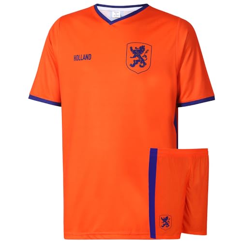 Niederlande Trikot Set - Orange - EK 2024 - Kinder und Erwachsene - Jungen - Fußball Trikot - Fussball Geschenke - Sport t Shirt - Sportbekleidung - Größe 152 von Kingdo