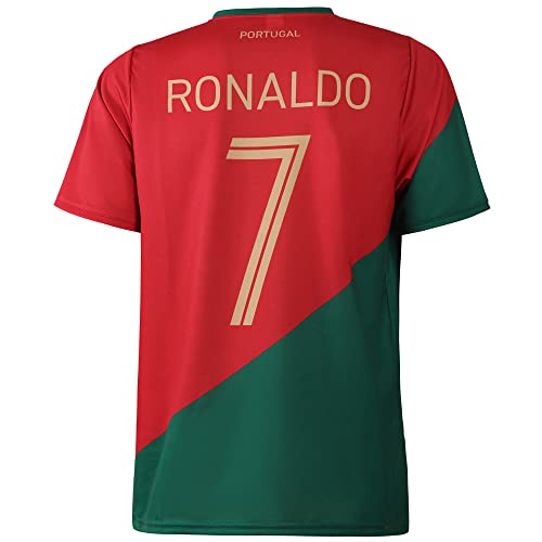 Portugal Trikot Ronaldo - Kinder und Erwachsene - Jungen - Fußball Trikot - Fussball Geschenke - Sport t Shirt - Sportbekleidung - Größe M von Kingdo