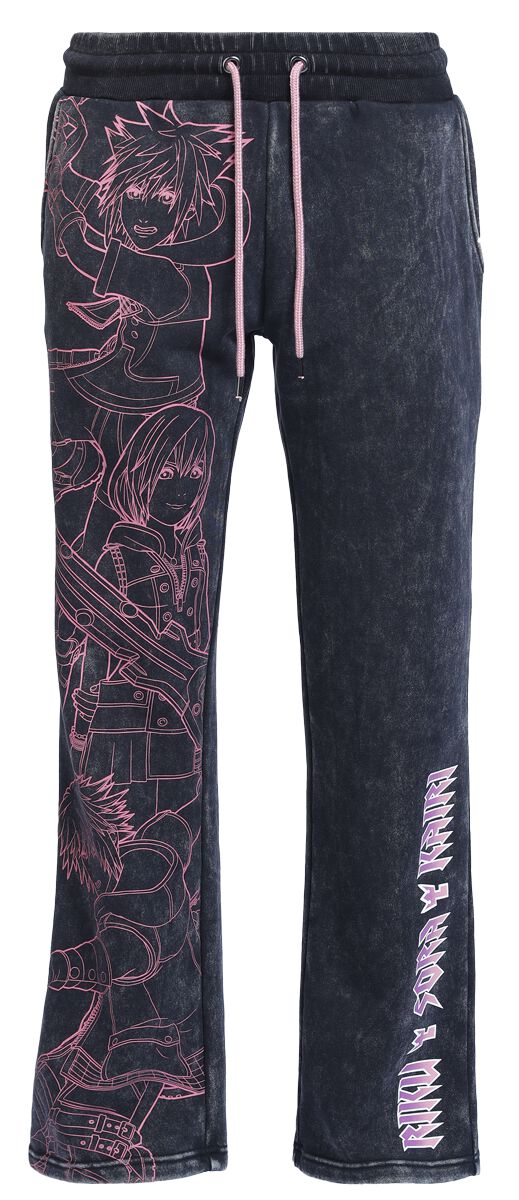 Kingdom Hearts - Gaming Trainingshose - Riku Sora Kairi - S bis XXL - für Damen - Größe L - schwarz  - EMP exklusives Merchandise! von Kingdom Hearts