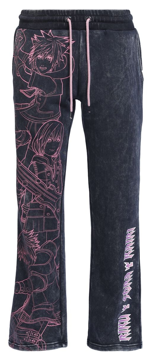 Kingdom Hearts - Gaming Trainingshose - Riku Sora Kairi - S bis XXL - für Damen - Größe XL - schwarz  - EMP exklusives Merchandise! von Kingdom Hearts