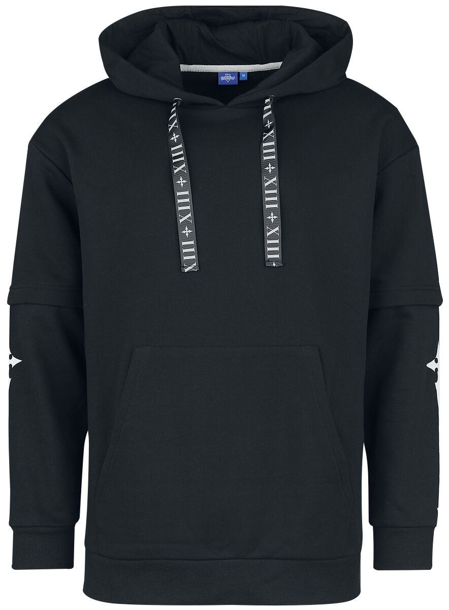 Kingdom Hearts Organisation XIII Kapuzenpullover schwarz anthrazit in XL von Kingdom Hearts