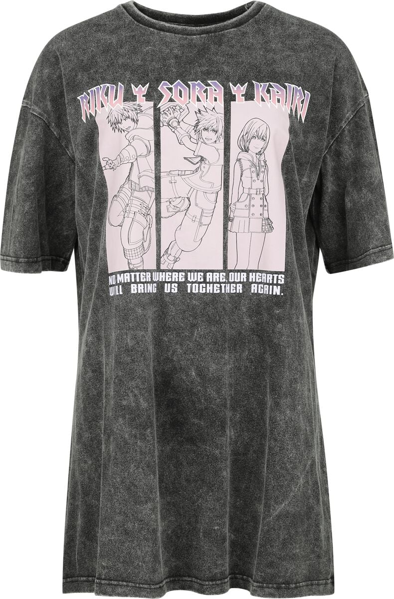 Kingdom Hearts Riku Sora Kairi T-Shirt schwarz in S von Kingdom Hearts