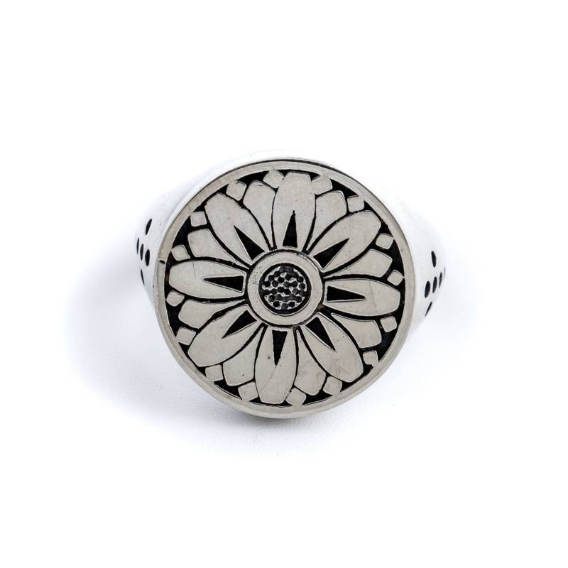 "Japanisch Inspiriertes Signet "Sunflower" Von Kingdom." von KingdomFineJewelry