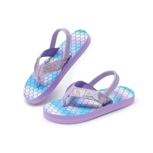 Kinghealth Zehentrenner Kinder Flip Flop Mädchen Jungen Sandalen mit Riemchen für Sommer und Strand (Meerjungfrau, Jugendliche, 30, Numerisch (von/bis), EU Schuhgrößensystem, 31, M) von Kinghealth