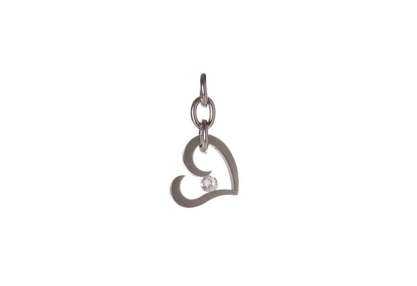 Kingka Charm-Einhänger Anhänger Herz", mit Zirkonia" von Kingka