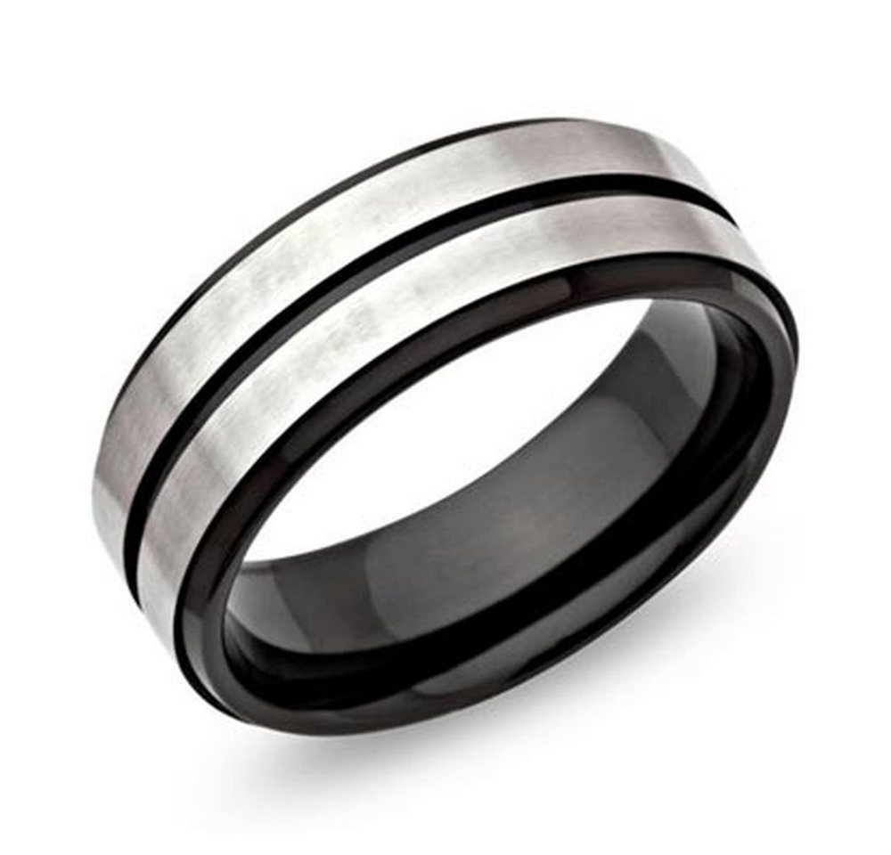 Vivance Partnerring Classic Ring aus Edelstahl Black & Steel"" von Vivance