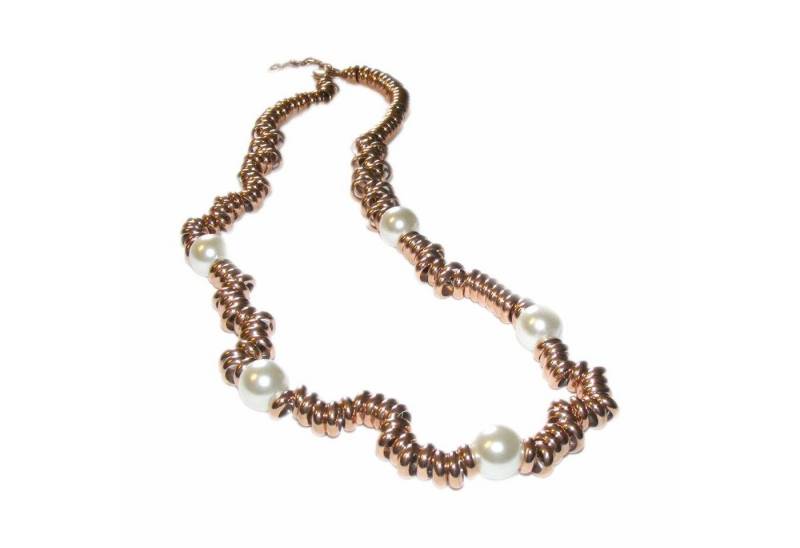 Vivance Perlenkette "Twilight" Edelstahl Halskette mit Muschelperlen, mit Muschelperlen von Vivance