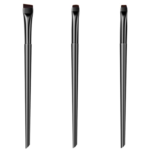 3-teiliges Weiches Und Langlebiges Make Up Pinsel Set Augenbrauen Eyeliner Pinsel Für Einfache Reinigung Und Schnelles Trocknen Präzises Auftragen Von Make Up von Kingke