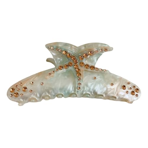 Haarklammer für Damen und Mädchen, Strasssteine, Bananen-Clip, Haarklammer, Haarklammer, weibliches Haarstyling-Ornament von Kingke