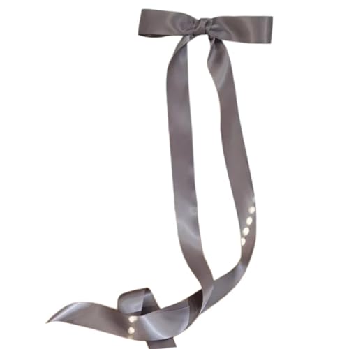 Lange Haarschleifen für Mädchen, süße Ballett-Haarspange für Damen, Haarspangen mit Schleife, Pferdeschwanz-Halter von Kingke