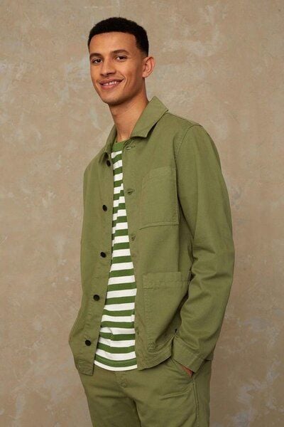 Kings Of Indigo Herren Worker-Jacket "DAVID" aus ungefärbtem Denim aus Biobaumwolle von Kings Of Indigo