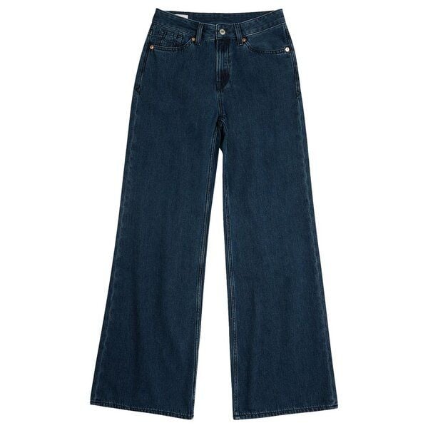 Kings Of Indigo Jane Mid rise Relaxed flare Alex Dark Worn von Kings Of Indigo