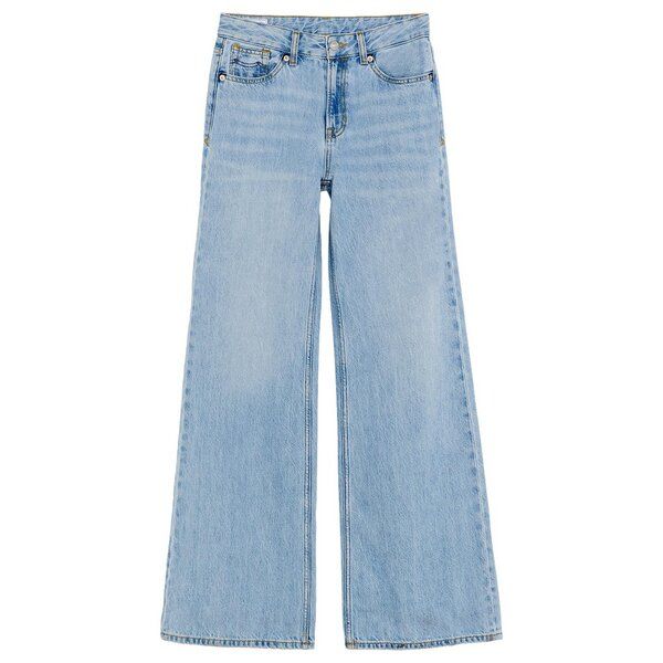 Kings Of Indigo Jane Mid rise Relaxed flare Blue Reef Super Light Used von Kings Of Indigo