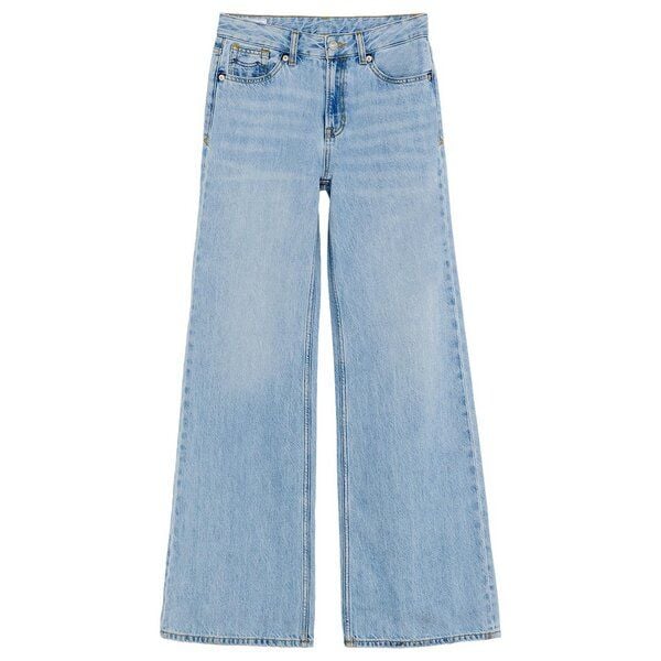Kings Of Indigo Jane Mid rise Relaxed flare Blue Reef Super Light Used von Kings Of Indigo