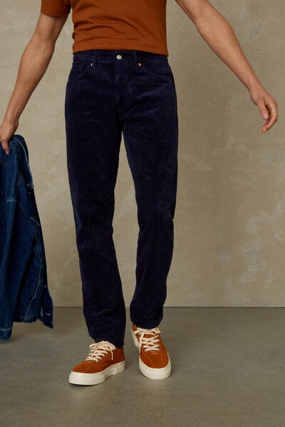 Kings Of Indigo Kordhose Silvio Worker Blue Cord von Kings Of Indigo