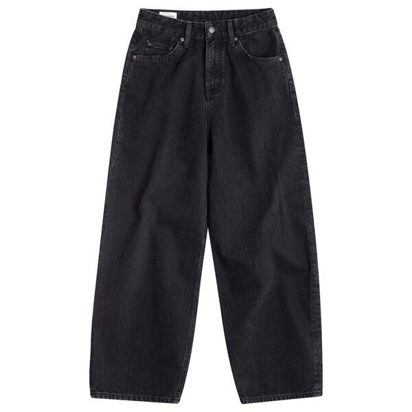 Kings Of Indigo Leila Cropped High Waist Balloon Shape Holo Black Used von Kings Of Indigo