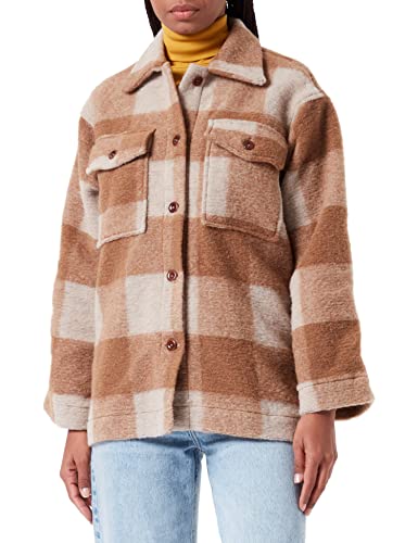 Kings of Indigo Damen Ariko Button Down Shirt, Caramel Check, S EU von Kings of Indigo