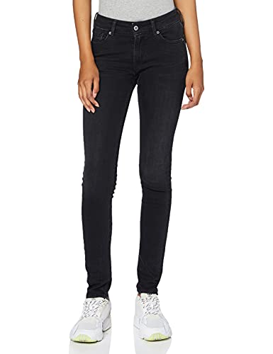 Kings of Indigo Damen Christina Skinny Jeans, Schwarz (Black Rinse 6102), (Herstellergröße:25/30) von Kings of Indigo