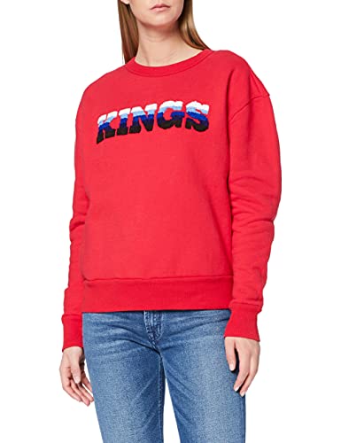 Kings of Indigo Damen Idalika Kings Sweatshirt, Rot (Lipstick Red 7900), 40 (Herstellergröße: L) von Kings of Indigo