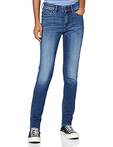 Kings of Indigo Damen Juno HIGH Jeans, Blau (MYLA MEDIUM Worn 4023), 27W / 34L von Kings of Indigo