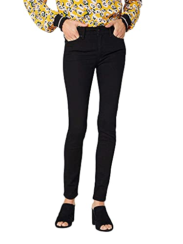 Kings of Indigo Damen Juno HIGH Jeans, Schwarz (Stay Black 6104), 26W / 32L von Kings of Indigo